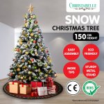 christabelle snow tipped artificial christmas tree 1.5m 550 tips