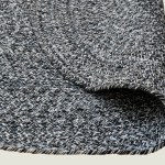 handmade country cottage reversible cotton area rug 120 x 120 cm