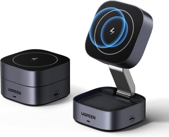ugreen 35278 2 in 1 magsafe wireless charger with stand