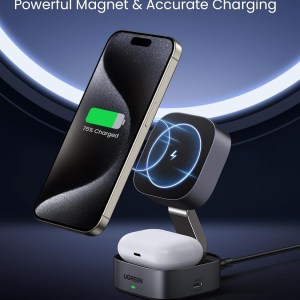 ugreen 35278 2 in 1 magsafe wireless charger with stand