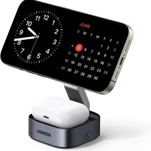 ugreen 35278 2 in 1 magsafe wireless charger with stand
