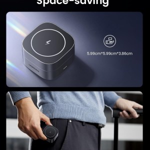 ugreen 35278 2 in 1 magsafe wireless charger with stand