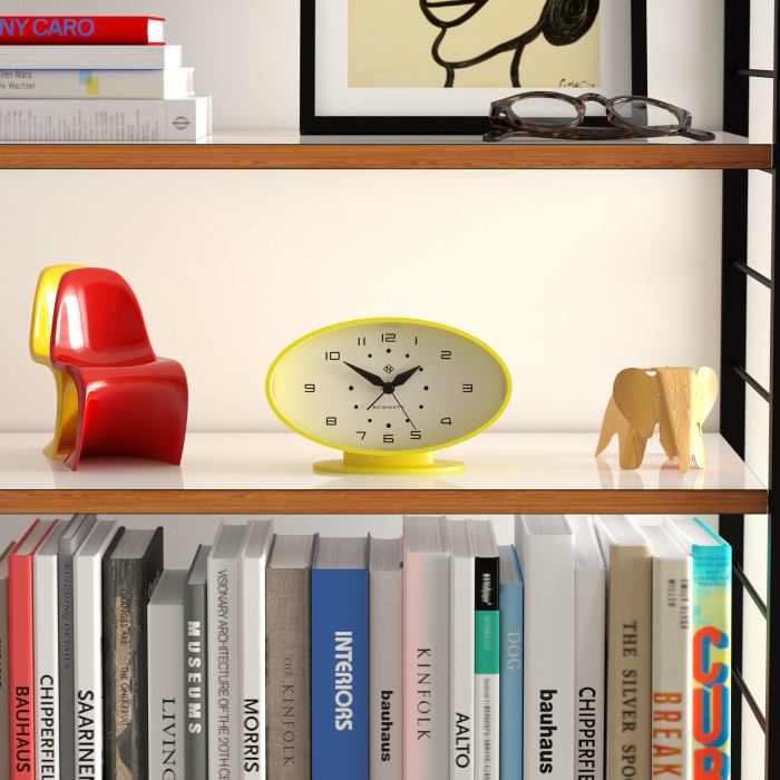 newgate ronnie alarm clock yellow