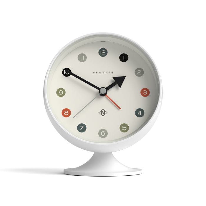 Newgate Spheric Alarm Clock White Newgate Spheric Alarm Clock White