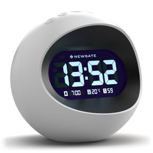 newgate centre of the earth lcd alarm clock white newgate centre of the earth lcd alarm clock white