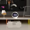 newgate centre of the earth lcd alarm clock white