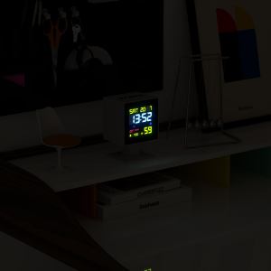 newgate monolith lcd alarm clock white newgate monolith lcd alarm clock white