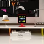 newgate monolith lcd alarm clock fire engine red newgate monolith lcd alarm clock fire engine red
