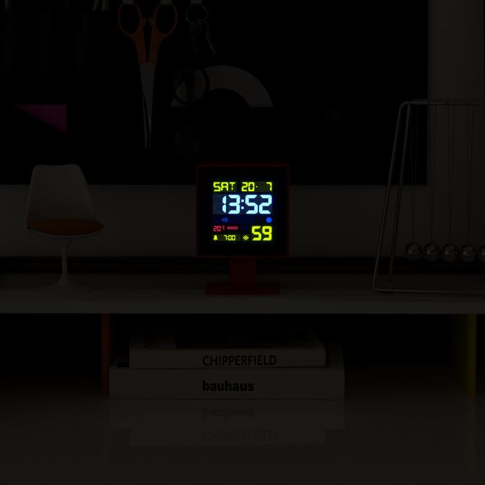 newgate monolith lcd alarm clock fire engine red newgate monolith lcd alarm clock fire engine red