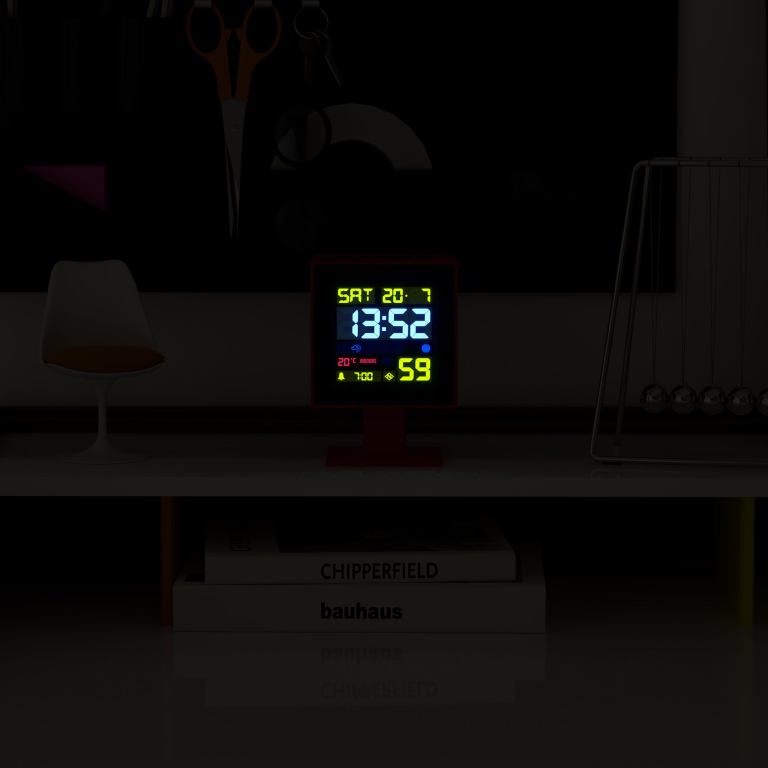 newgate monolith lcd alarm clock fire engine red newgate monolith lcd alarm clock fire engine red