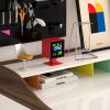 newgate monolith lcd alarm clock fire engine red newgate monolith lcd alarm clock fire engine red