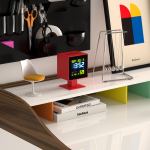 newgate monolith lcd alarm clock fire engine red newgate monolith lcd alarm clock fire engine red