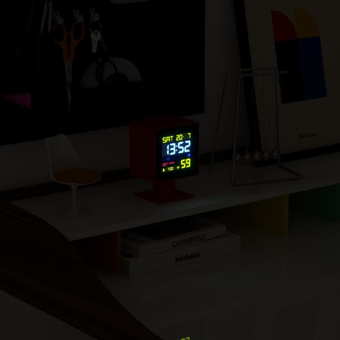 newgate monolith lcd alarm clock fire engine red newgate monolith lcd alarm clock fire engine red