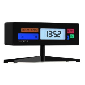newgate supergenius lcd alarm clock matte black newgate supergenius lcd alarm clock matte black