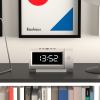 newgate pil led alarm clock white