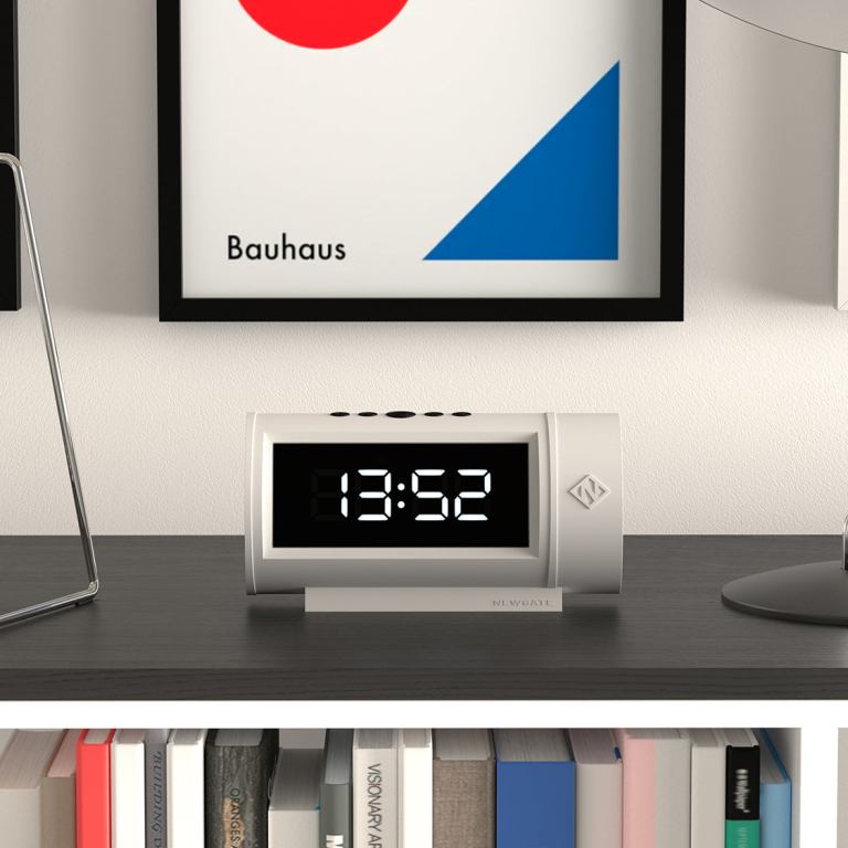 newgate pil led alarm clock white newgate pil led alarm clock white