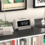 newgate pil led alarm clock white newgate pil led alarm clock white