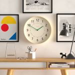 newgate monopoly plywood wall clock with green hands