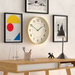 newgate monopoly plywood wall clock with green hands