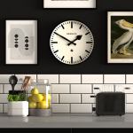 newgate railway clock black