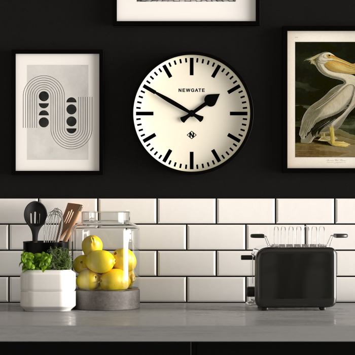 newgate railway clock black