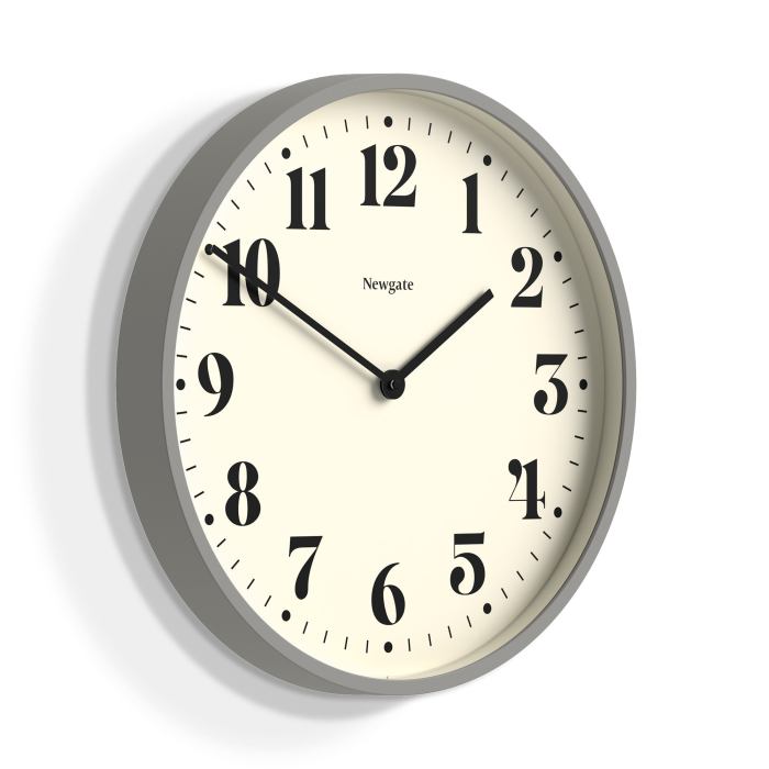 newgate number two wall clock matte posh grey newgate number two wall clock matte posh grey