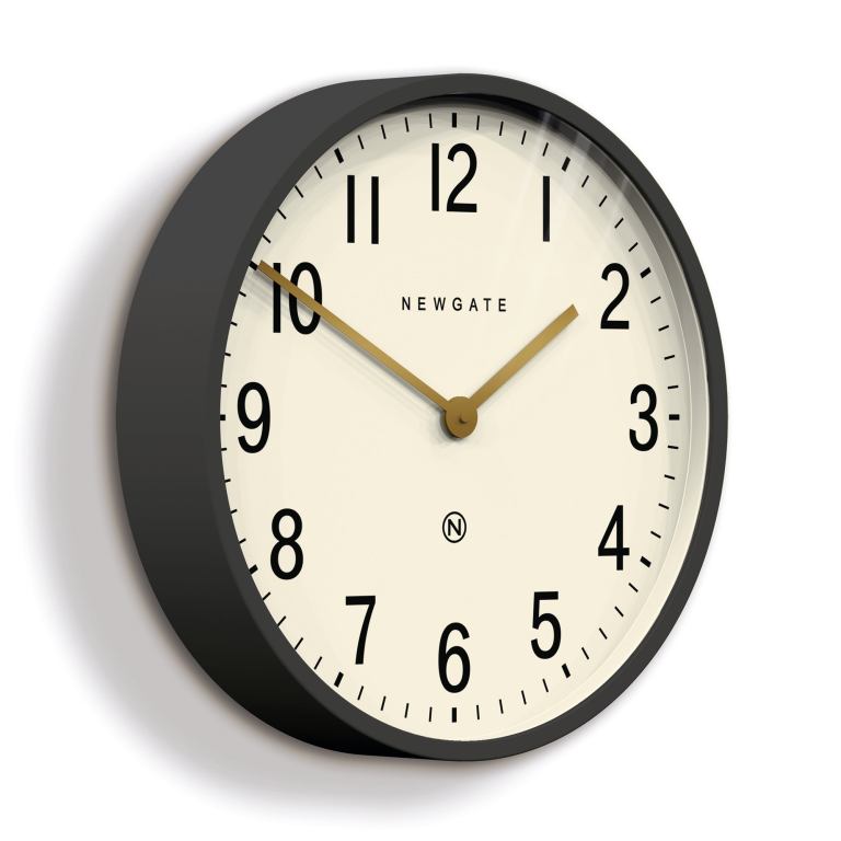 newgate mr edwards clock matte blizzard grey