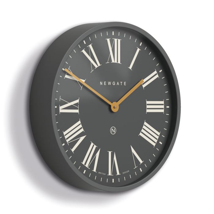 newgate mr butler wall clock moonstone grey reverse dial newgate mr butler wall clock moonstone grey reverse dial