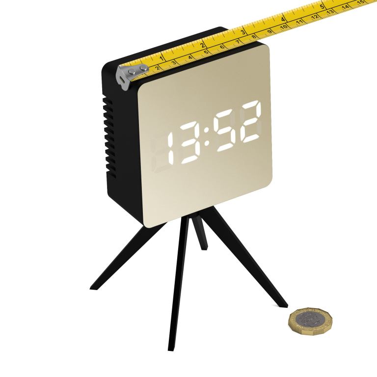 newgate space hotel droid led alarm clock black
