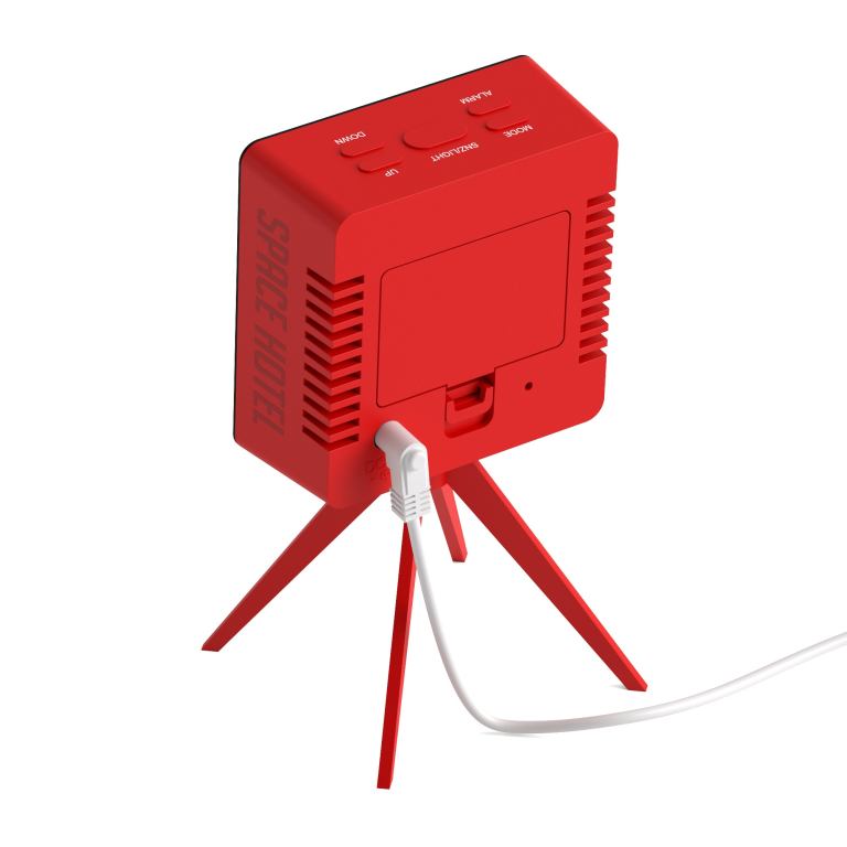 newgate space hotel droid led alarm clock red newgate space hotel droid led alarm clock red