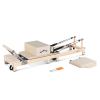 lifespan fitness contour folding wooden pilates reformer machine set (beige) lifespan fitness contour folding wooden pilates reformer machine set (beige)