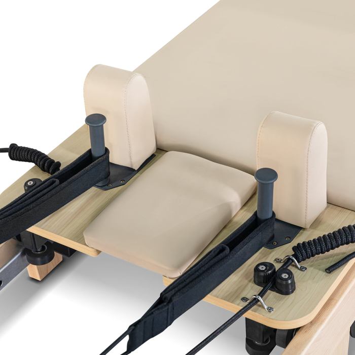 lifespan fitness contour folding wooden pilates reformer machine set (beige) lifespan fitness contour folding wooden pilates reformer machine set (beige)