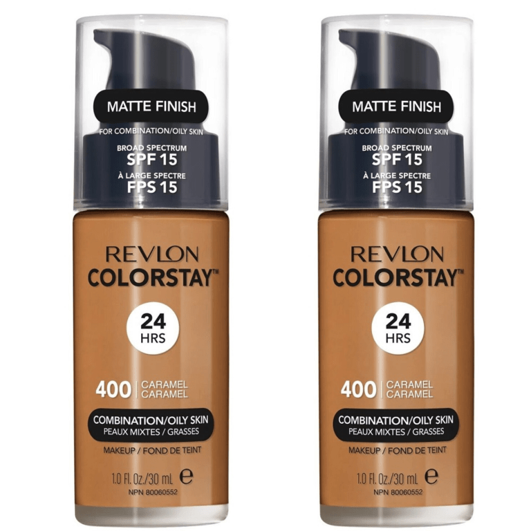 2x revlon colorstay makeup for combination oily skin spf 15 caramel 400 30 ml 2x revlon colorstay makeup for combination oily skin spf 15 caramel 400 30 ml