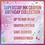 2x maybelline new york superstay ink longwear crayon lipstick throw a party 170