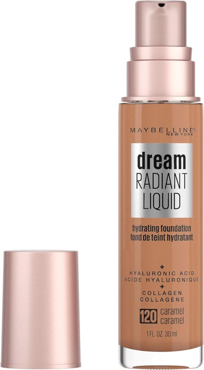 Maybelline Dream Radiant Liquid Hydrating Foundation w Collagen - Caramel 120 Maybelline Dream Radiant Liquid Hydrating Foundation w Collagen - Caramel 120