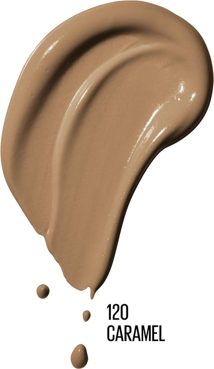 maybelline dream radiant liquid hydrating foundation w collagen caramel 120 maybelline dream radiant liquid hydrating foundation w collagen caramel 120