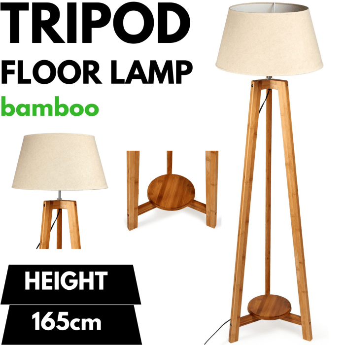 155cm large bamboo wooden tripod floor lamp w beige linen light shade 155cm large bamboo wooden tripod floor lamp w beige linen light shade