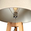 155cm large bamboo wooden tripod floor lamp w beige linen light shade 155cm large bamboo wooden tripod floor lamp w beige linen light shade