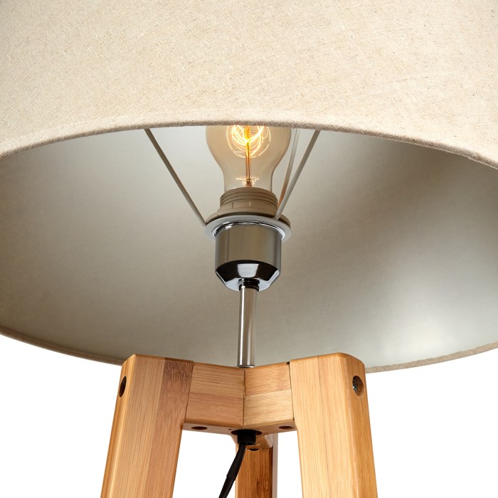 155cm large bamboo wooden tripod floor lamp w beige linen light shade 155cm large bamboo wooden tripod floor lamp w beige linen light shade