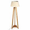 155cm large bamboo wooden tripod floor lamp w beige linen light shade 155cm large bamboo wooden tripod floor lamp w beige linen light shade