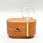 portable mini orb diffuser redwood | waterless aroma diffuser | no plastics essential oil diffusing