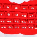santa claus advent calendar felt christmas countdown with 24 pockets for kids santa claus advent calendar felt christmas countdown with 24 pockets for kids