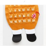 reindeer advent calendar felt christmas countdown with 24 pockets, wall hanging decoration for kids reindeer advent calendar felt christmas countdown with 24 pockets, wall hanging decoration for kids