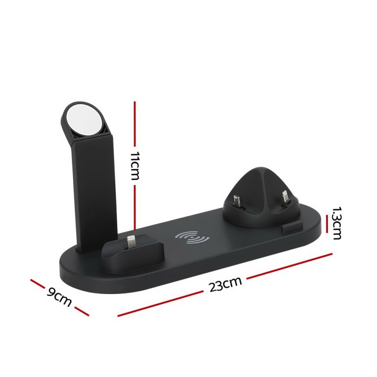 devanti 4 in 1 wireless charger dock multi function charging station for phone devanti 4 in 1 wireless charger dock multi function charging station for phone