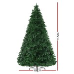 jingle jollys christmas tree 2.1m xmas tree decoration 8 light mode multi colour