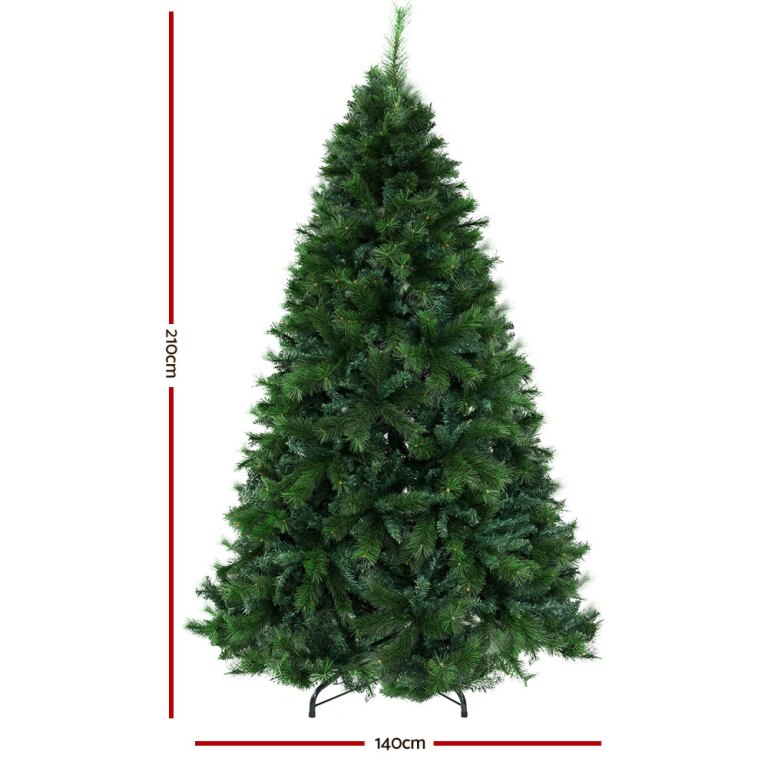 jingle jollys christmas tree 2.1m xmas tree decorations pine needles 1584 tips