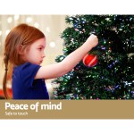 jingle jollys 1.8m christmas tree optic fibre led xmas tree 300 tips