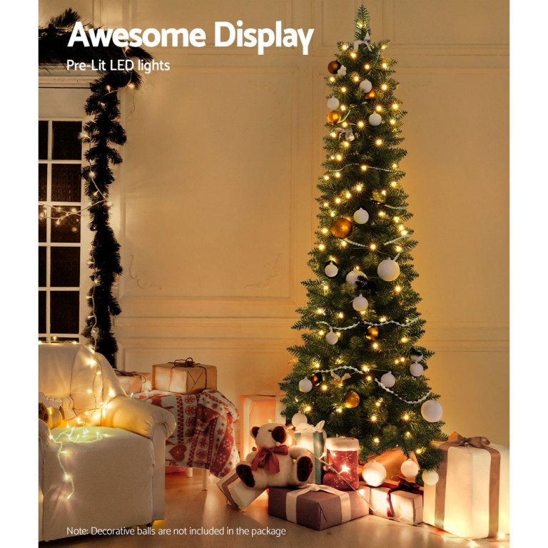 jingle jollys christmas tree 1.8m pre lit 200 led lights xmas tree decorations jingle jollys christmas tree 1.8m pre lit 200 led lights xmas tree decorations