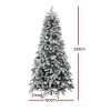 jingle jollys christmas tree 2.1m snow flocked led xmas decoration 8 light modes jingle jollys christmas tree 2.1m snow flocked led xmas decoration 8 light modes