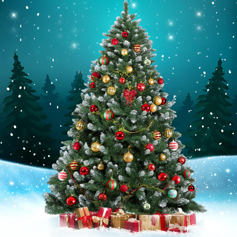 jingle jollys christmas tree 2.4m snowy xmas tree decoration 1225 tips jingle jollys christmas tree 2.4m snowy xmas tree decoration 1225 tips